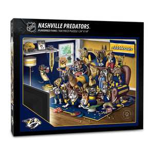 Nashville Predators Purebred Fans 500 Piece Puzzle - "A Real Nailbiter"