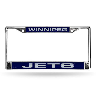 Winnipeg Jets Laser Chrome License Plate Frame