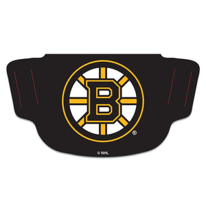 Boston Bruins Black Fan Mask Adult Face Covering