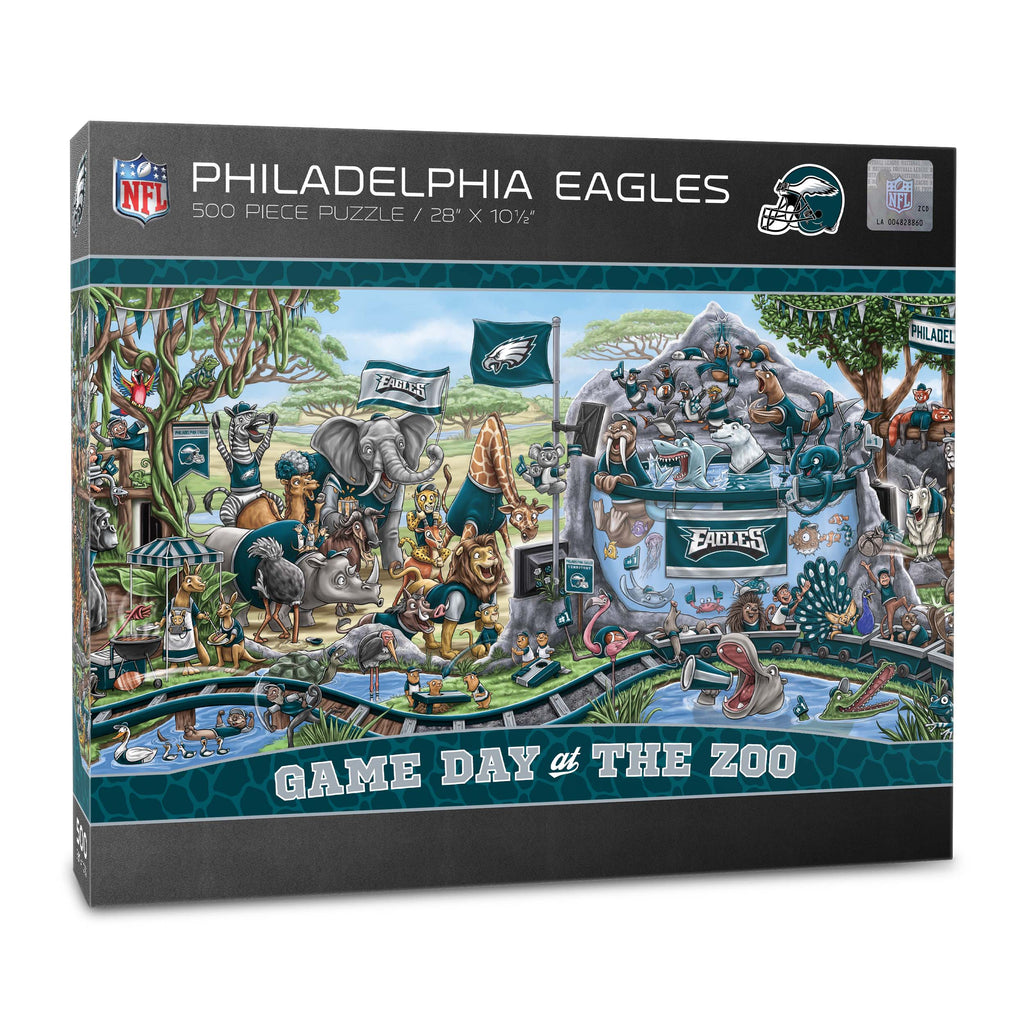 Philadelphia Eagles Game Day At The Zoo 500 Piece Puzzle – Sports Fanz