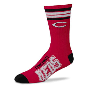 Cincinnati Reds 4 Stripe Deuce Socks