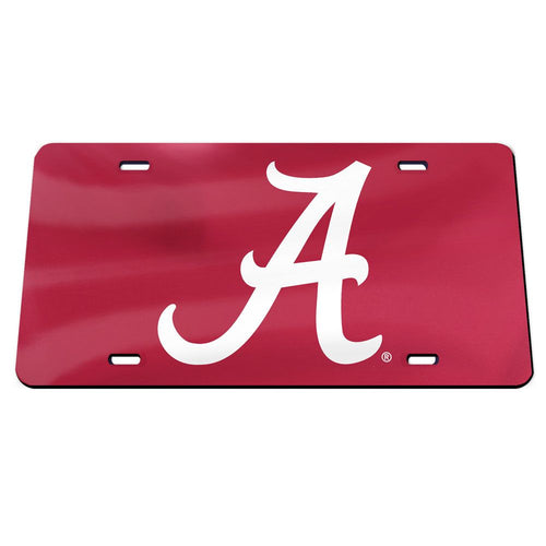 Alabama Crimson Tide Maroon Chrome Acrylic License Plate