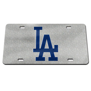 Los Angeles Dodgers Bling Chrome Acrylic License Plate