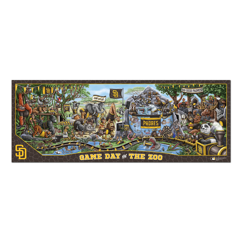 San Diego Padres Vintage Logo on Old Wall Jigsaw Puzzle