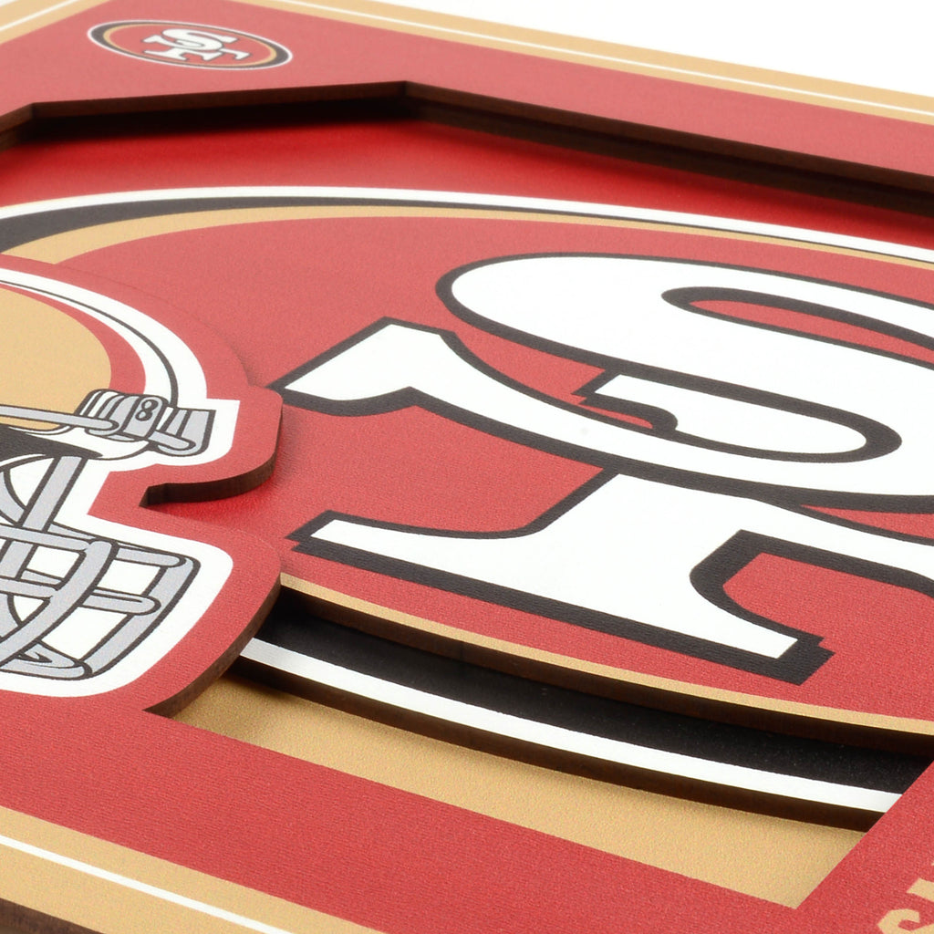 San Francisco 49ers Distressed Logo Cutout Sign