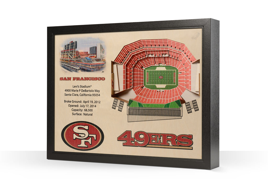 San Francisco 49ers Levi's Stadium 3D Stadiumview Wall Art – Sports Fanz