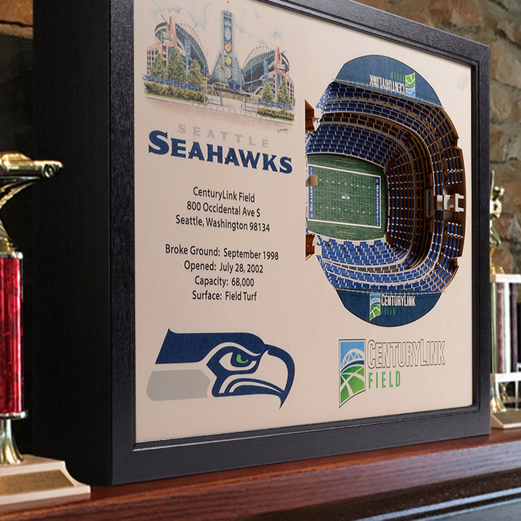 8 x 32 NFL Seattle Seahawks 3D Stadium Banner