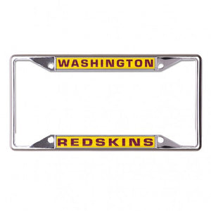 Washington Redskins Laser Inlaid Metal License Plate Frame