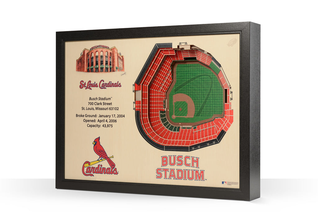 8 x 32 MLB St. Louis Cardinals 3D Stadium Banner