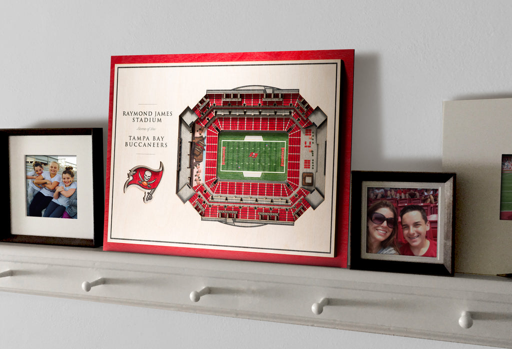 8 x 32 NFL Tampa Bay Buccaneers 3D Stadium Banner