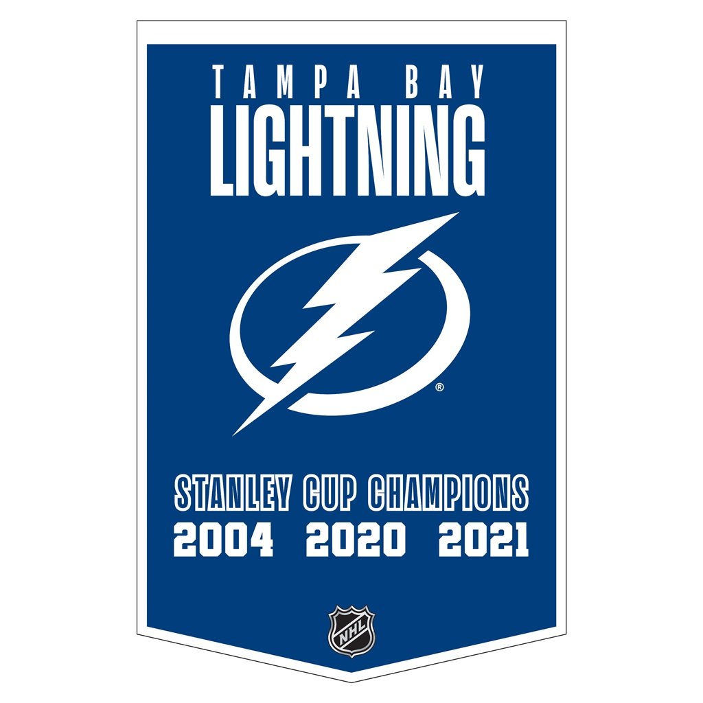 Tampa Bay Lightning Stanley Cup Champions Dynasty Banner – Sports Fanz