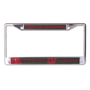 Tampa Bay Buccaneers Super Bowl LV Champions Metal Laser Cut License Plate Frame