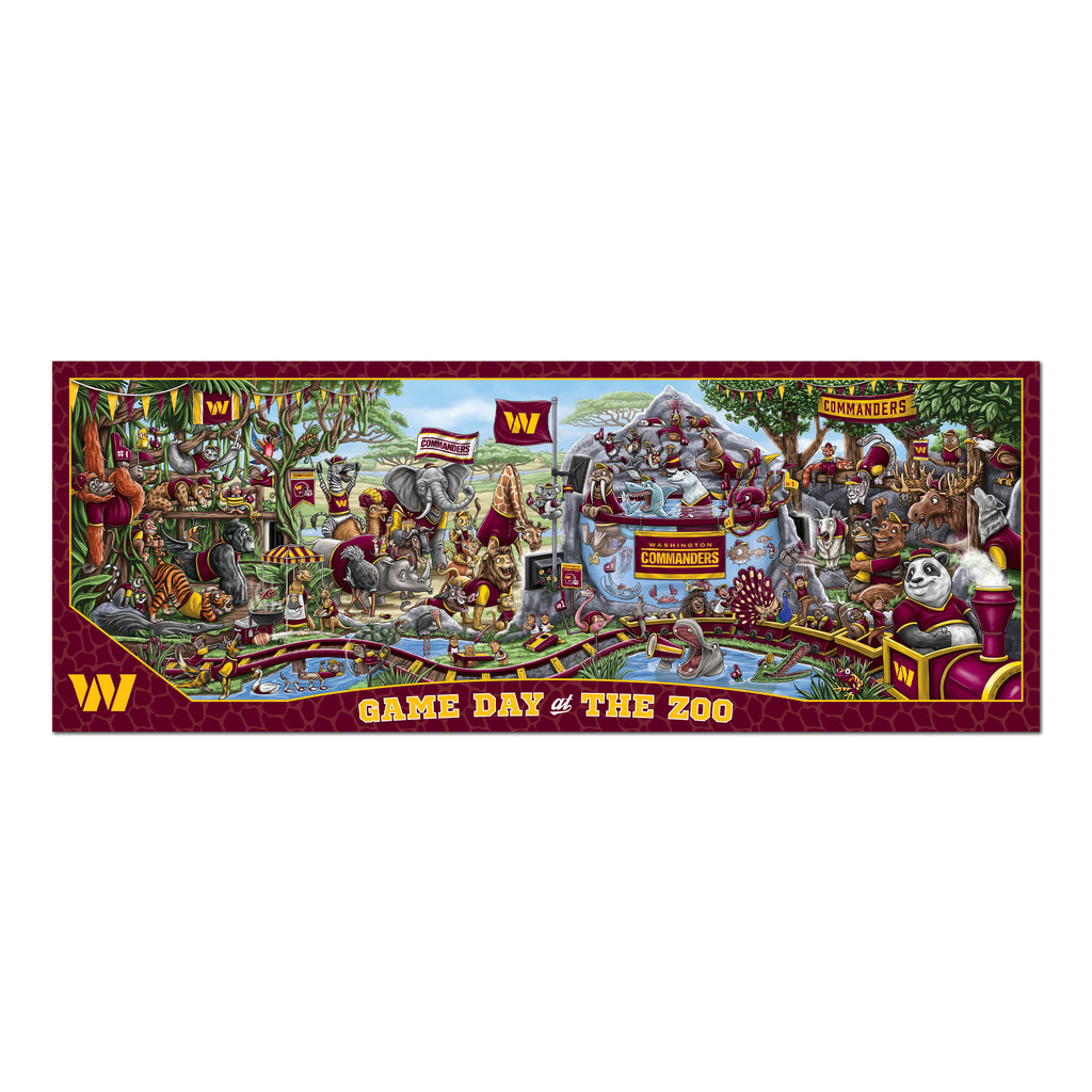 Washington Commanders Game Day At The Zoo 500 Piece Puzzle – Sports Fanz