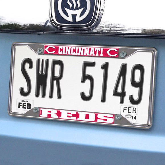 Cincinnati Reds Chrome License Plate Frame