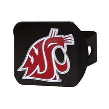 Washington State Cougars Color Emblem On Black Hitch