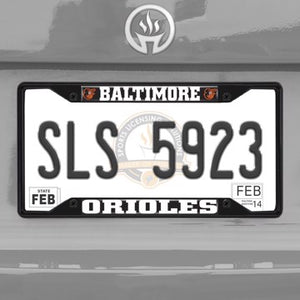 Baltimore Orioles Black Chrome License Plate Frame