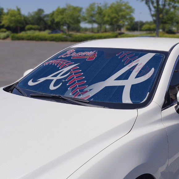Atlanta Braves MLB Team Logo White Vinyl Decal Sticker Car Window