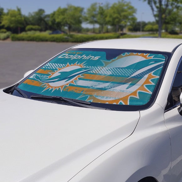 MIAMI DOLPHINS AUTO SUN SHADE - 59X27