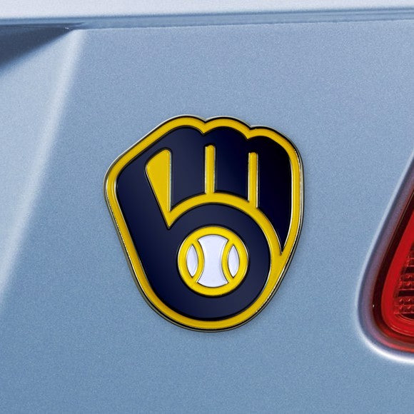 Milwaukee Brewers Color Chrome Auto Emblem