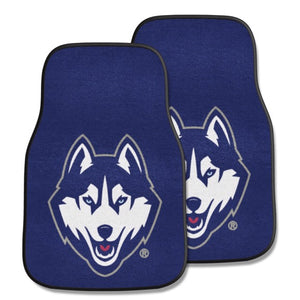 Connecticut Huskies 2-piece Carpet Car Mats - 18"x27"