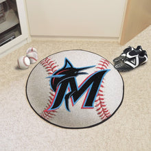 Miami Marlins Baseball Mat - 27"