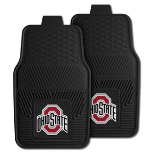 Ohio State Buckeyes 2 Piece Vinyl Car Mats - 18"x27"
