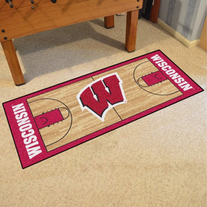 Wisconsin Badgers Basketball Runner - 30"x72"