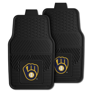 Milwaukee Brewers 2-pc Vinyl Car Mat Set - 18x27