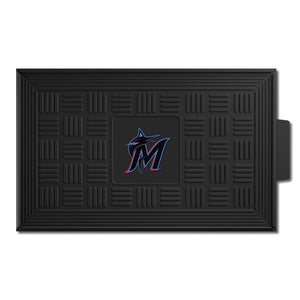 Miami Marlins Medallion Door Mat - 19"x31"