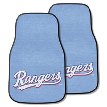 Texas Rangers Retro Logo 2-piece Carpet Car Mats - 18"x27"