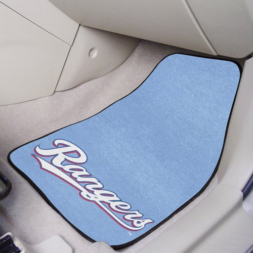 Texas Rangers Retro Logo 2-piece Carpet Car Mats - 18