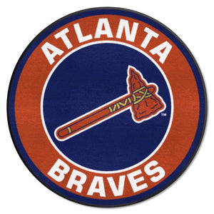 Atlanta Braves Tomahawk Roundel Rug - 27"