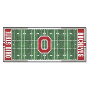 Ohio State Buckeyes Block O Football Runner - 30"x72"