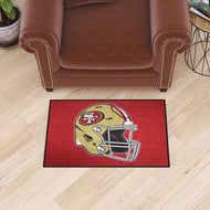 San Francisco 49ers Helmet Starter Rug - 19"x30"