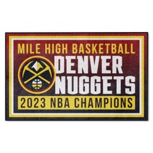 Denver Nuggets 2023 NBA Finals Champions Plush Area Rug - 4'x 6'