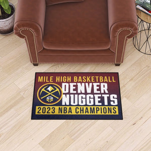 Denver Nuggets 2023 NBA Champions Starter Mat -19" x 30"