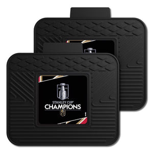 Vegas Golden Knights 2023 Stanley Cup Champions Back Seat Car Utility Mats - 2 Piece Set