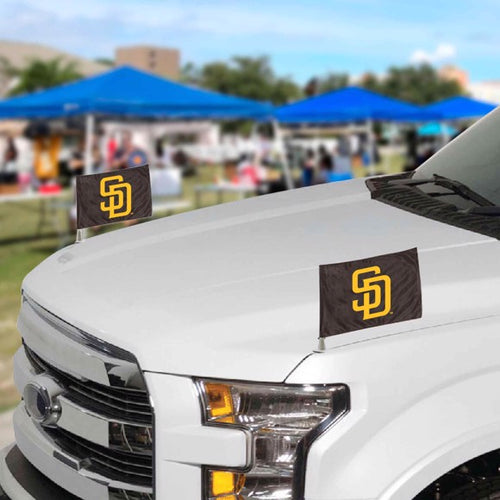 San Diego Padres Ambassador Car Flag 2 Pack