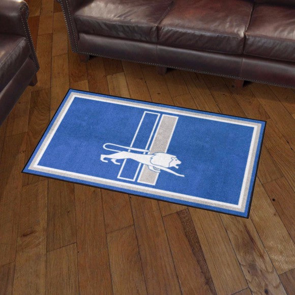 Detroit Lions Retro Logo Plush Rug - 3'x5'