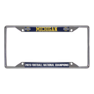 Michigan Wolverines 2023 CFP Football Champions License Plate Frame