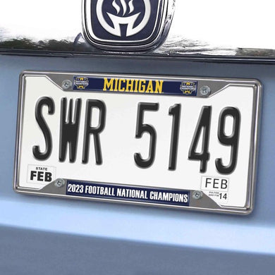 Michigan Wolverines 2023 CFP Football Champions License Plate Frame