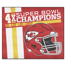 Kansas City Chiefs 4 - Time Super Bowl Champions Dynasty Tailgater Area Rug - 60"x72"