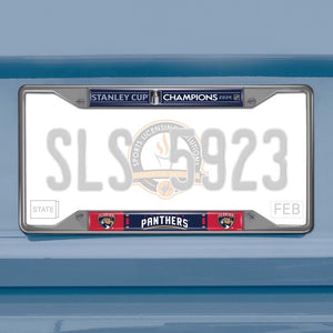 Florida Panthers 2024 Stanley Cup Champions License Plate Frame
