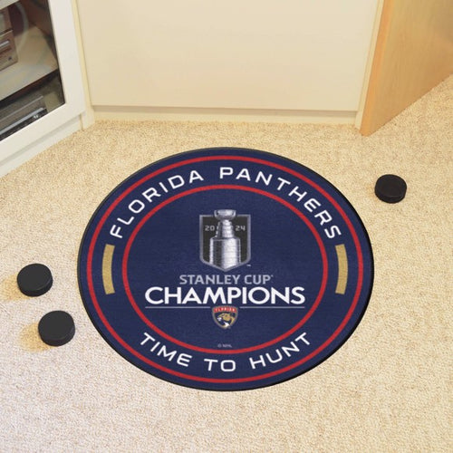 Florida Panthers 2024 Stanley Cup Champions Puck Rug - 27