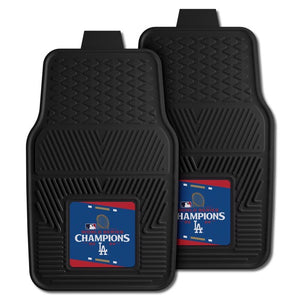 Los Angeles Dodgers 2024 World Series Champions  2-pc Vinyl Car Mat Set - 18x27