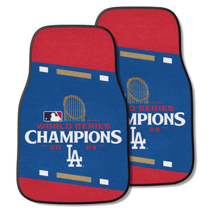 Los Angeles Dodgers 2024 World Series Champions 2-piece Carpet Car Mats