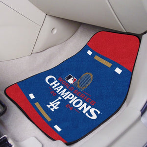 Los Angeles Dodgers 2024 World Series Champions 2-piece Carpet Car Mats