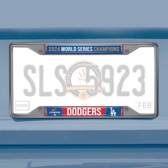 Los Angeles Dodgers 2024 World Series Champions License Plate Frame