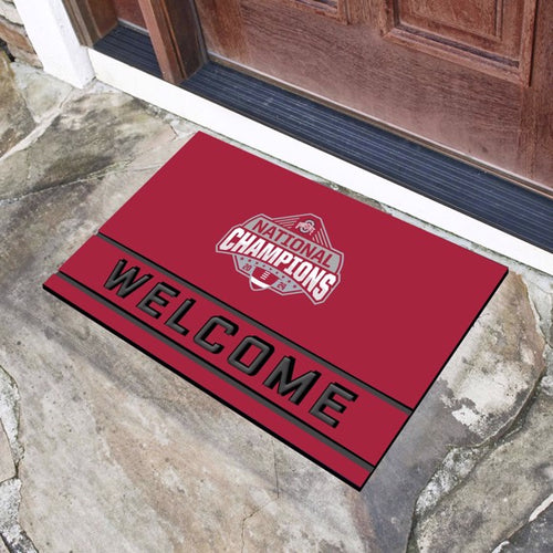 Ohio State Buckeyes 2024 CFP National Champions Crumb Rubber Door Mat