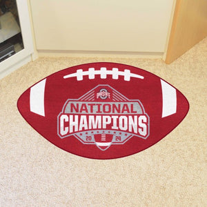 Ohio State Buckeyes 2024 CFP National Champions Football Rug